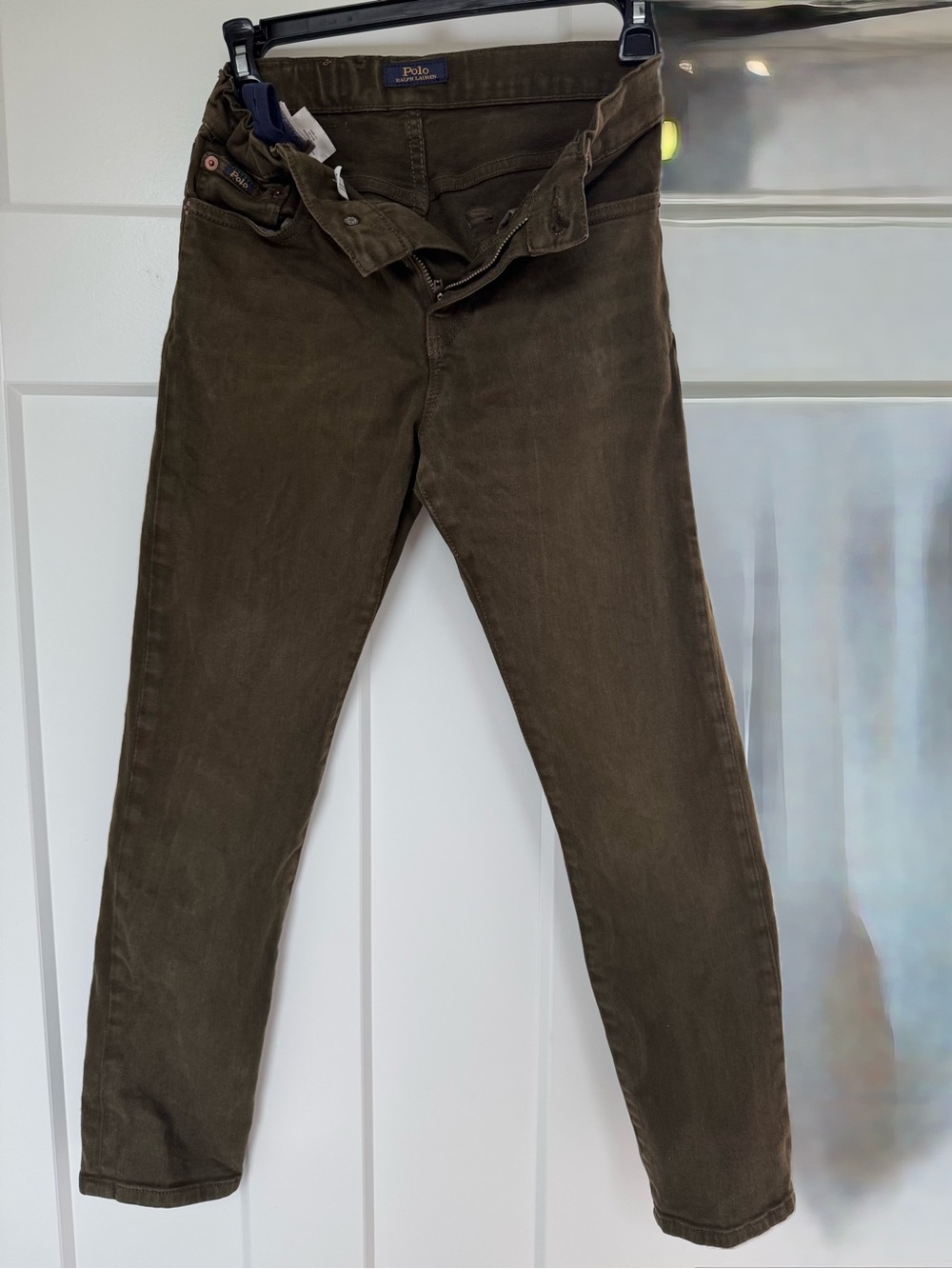Ralph Lauren Olive Green Pants with Navy & Gold Label